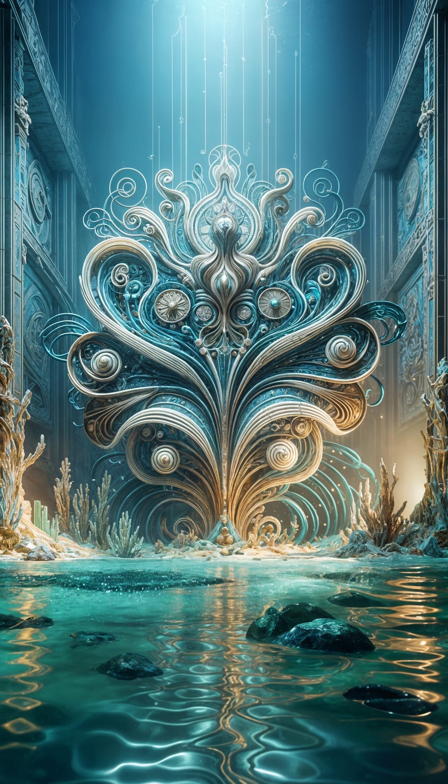 Eldritch Art Deco Sculpture in Sunken City Museum