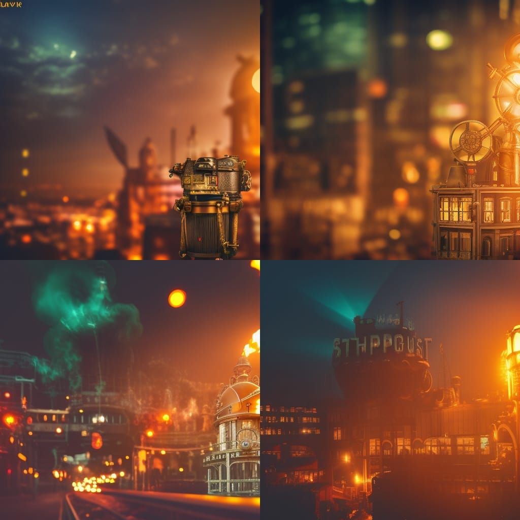 Steampunk City Powered by Lava: Photography