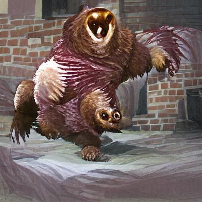 Majestic Owlbear in Natural Habitat