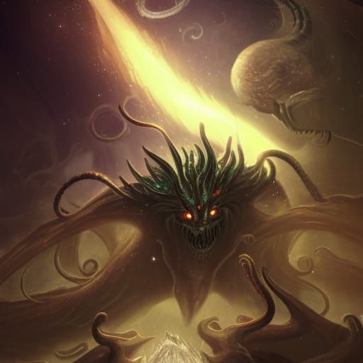 Lovecraft 6. Nodens fights the outer gods.