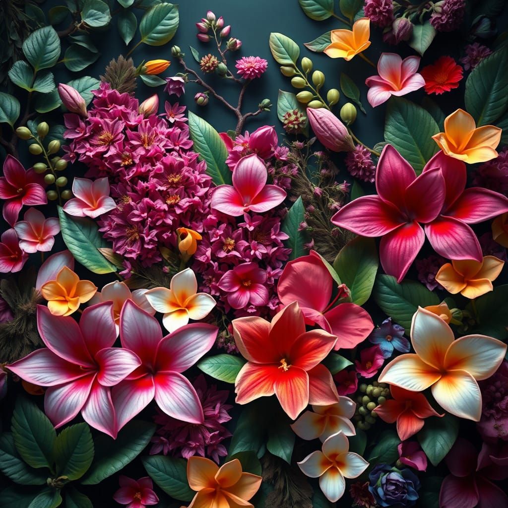 Majestic Name 'N', a Floral Fantasy in Matte Painting