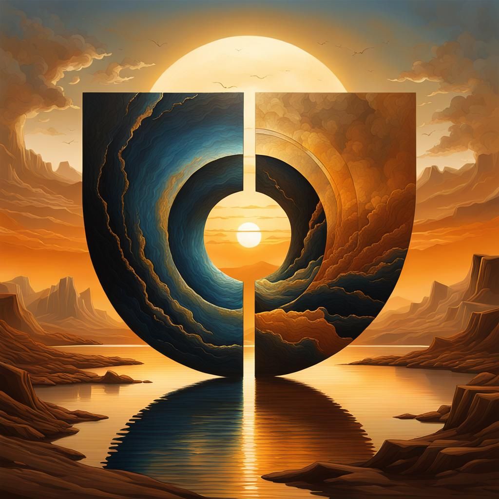 Dualism: A Symbolic AI Art Image