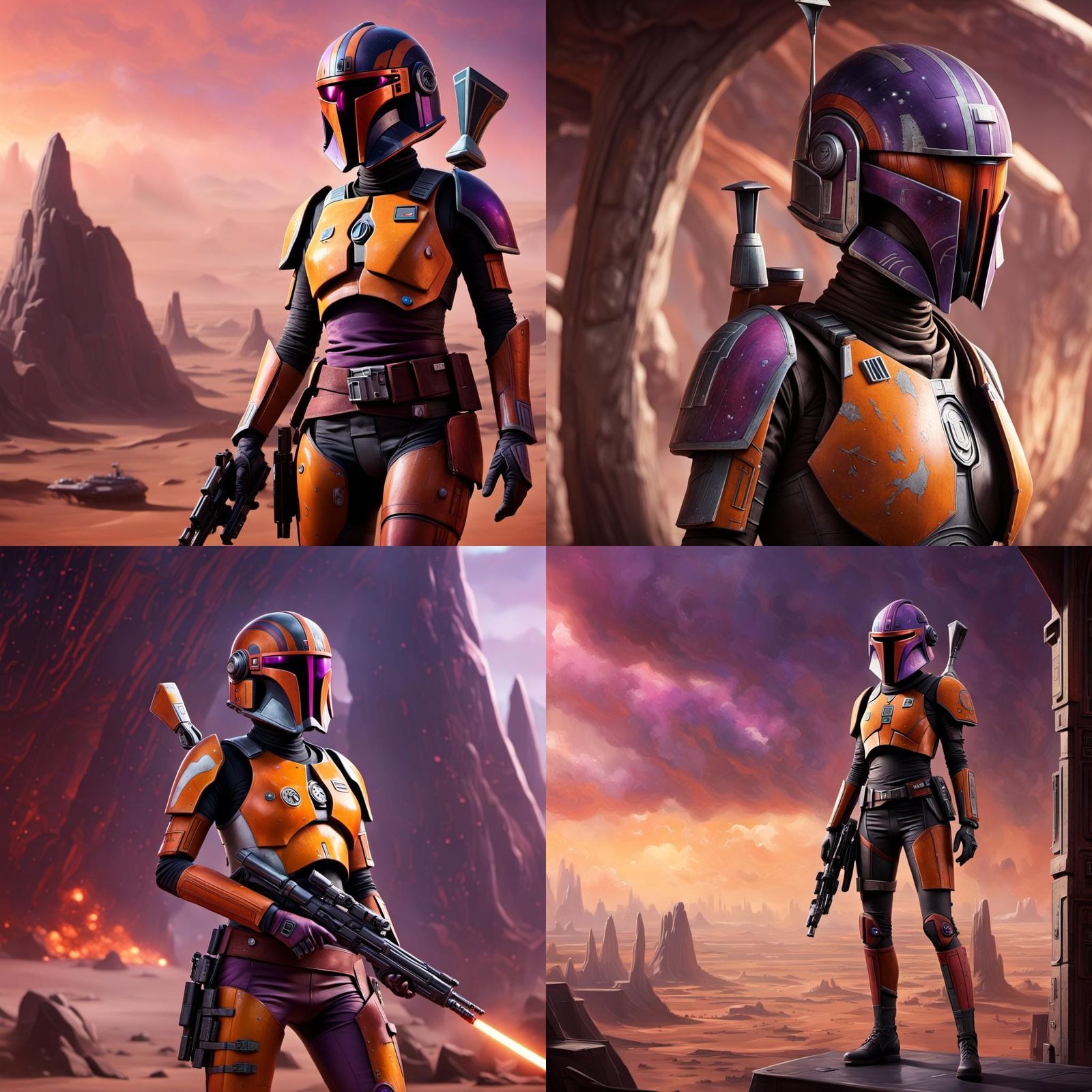 Sabine Wren Star Wars Digital Matte Painting