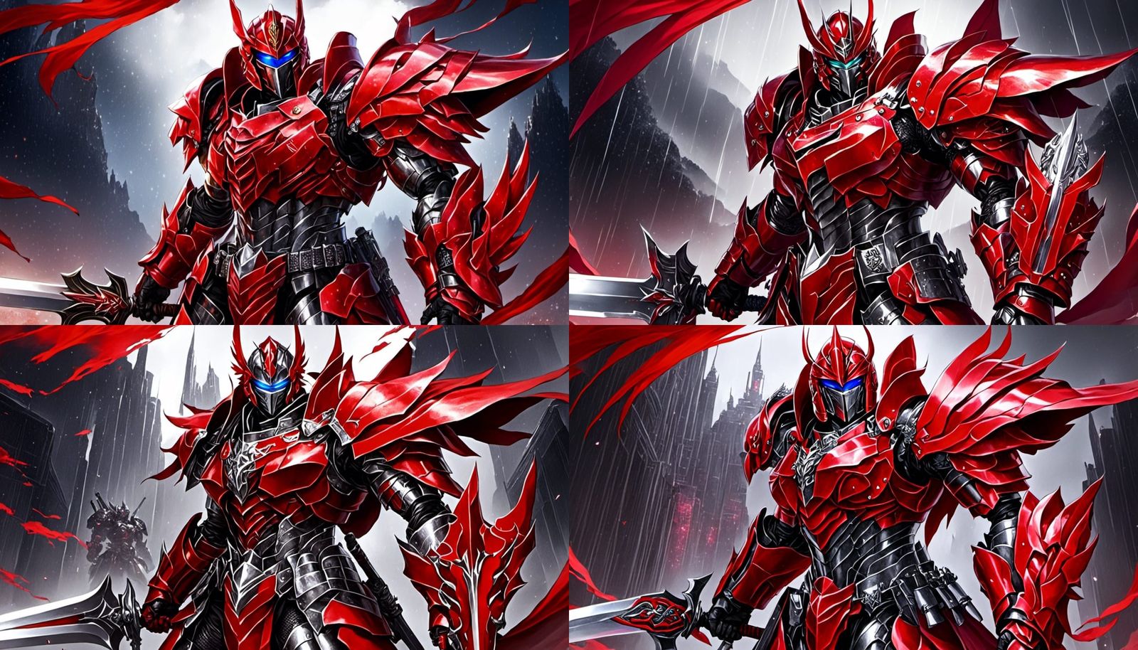 Transformers Knight Fusion in Anime Style