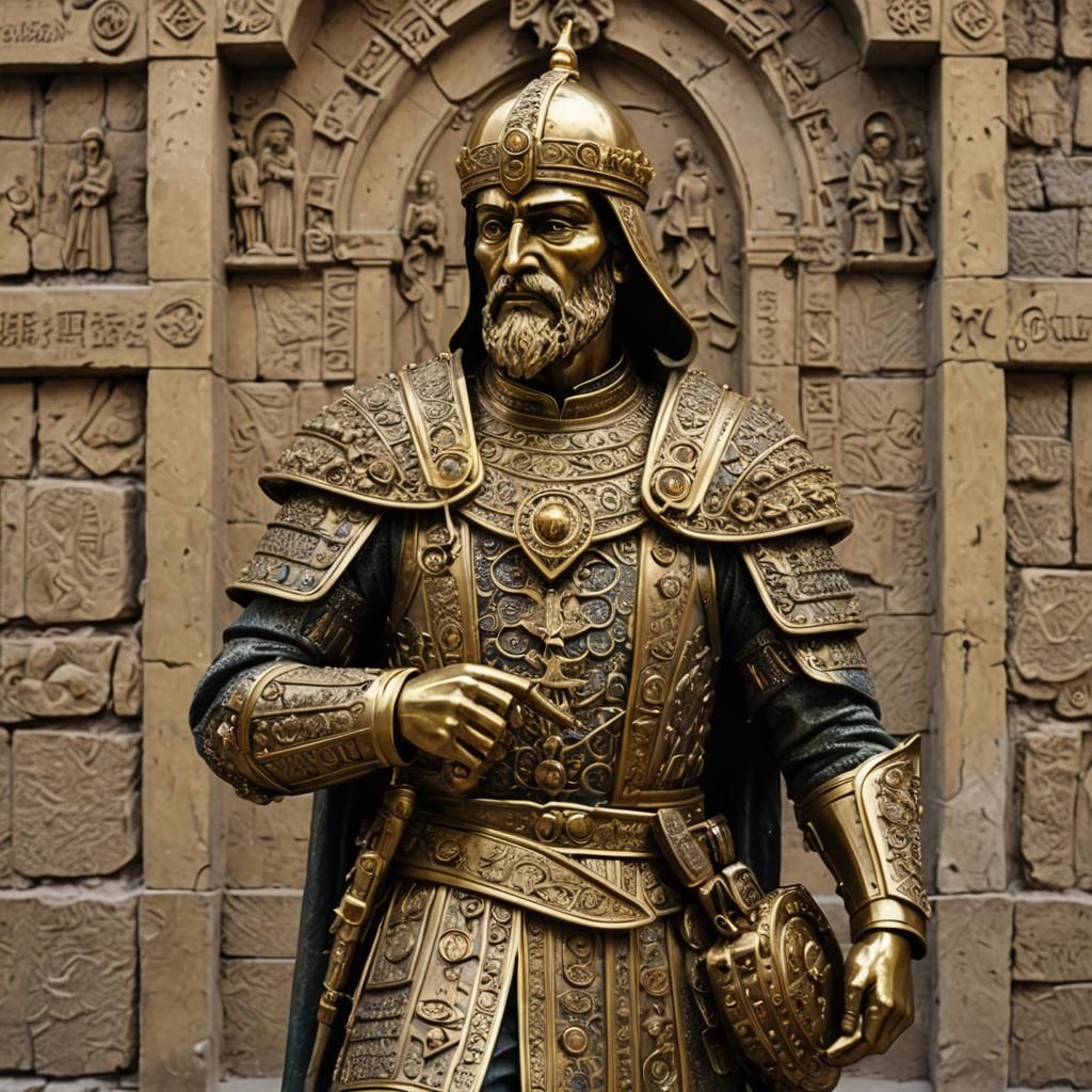 Baroque Wood Carving of a Goldfish