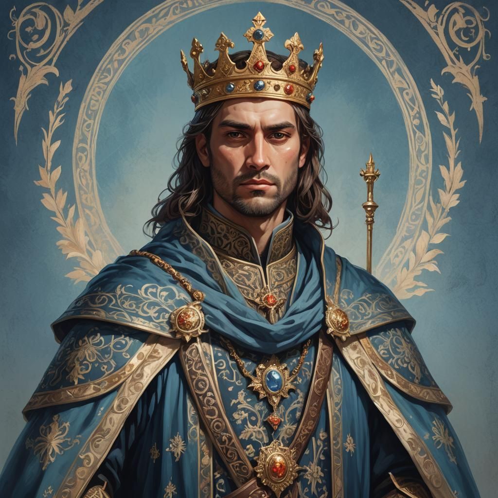 Regal Noble Portrait in Medieval Fantasy Style