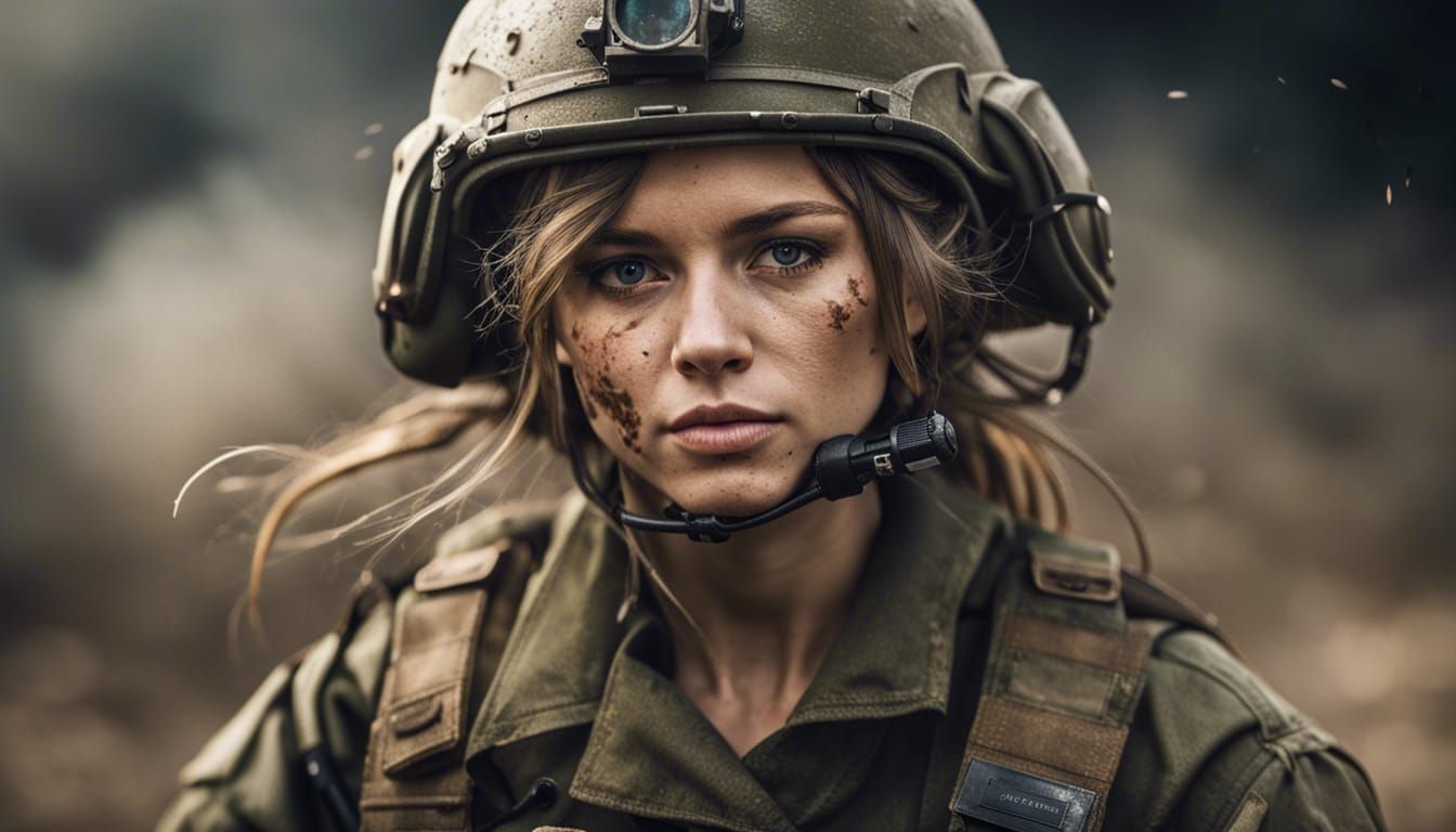 Girl Tank Commander Portrait in Girls Frontline Style