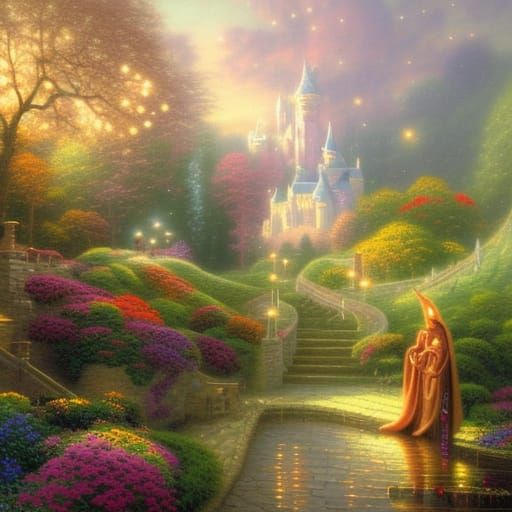 Magician in Ethereal Fantasy Kingdom