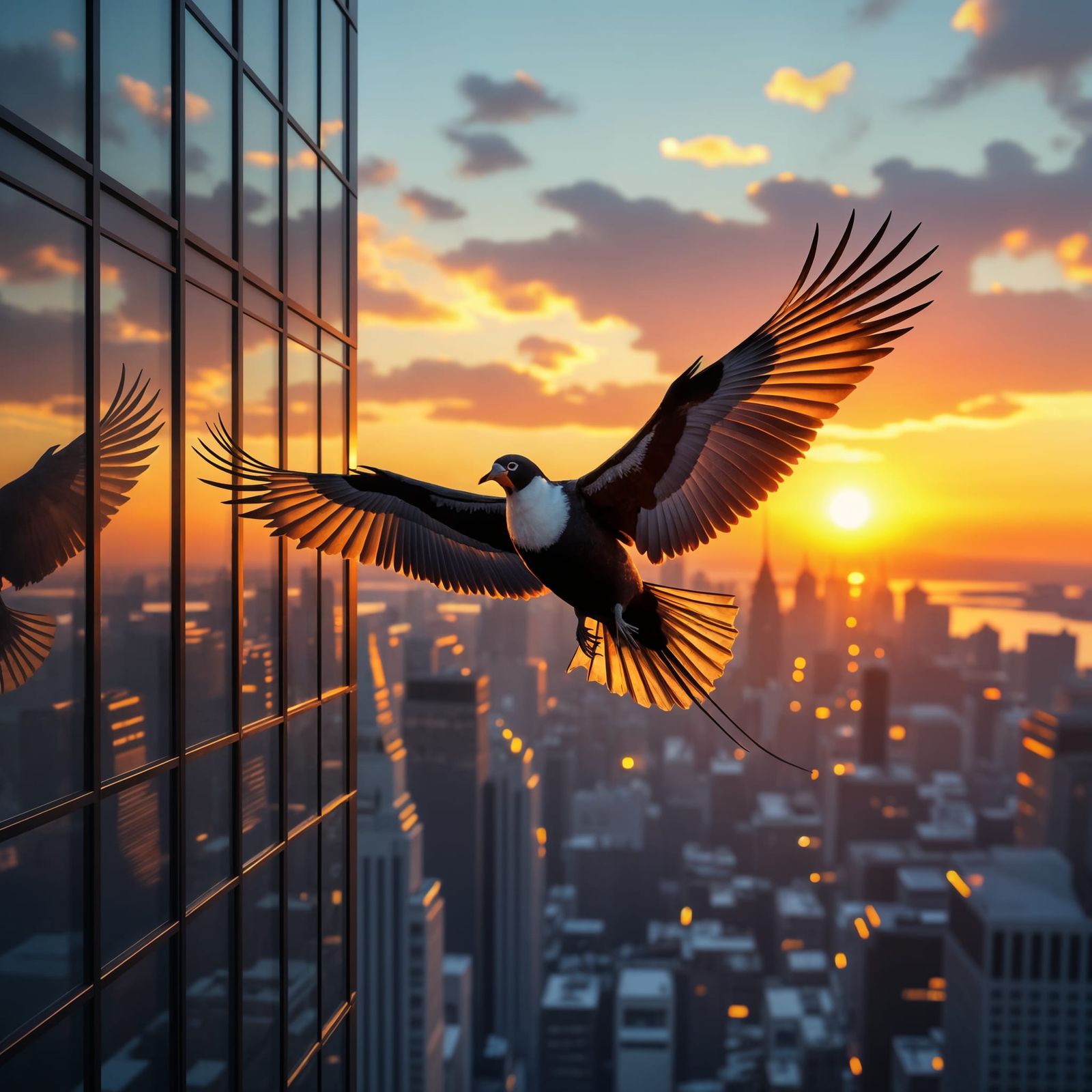 Dodo's Skyward Plunge: Surreal Extinction in 8K