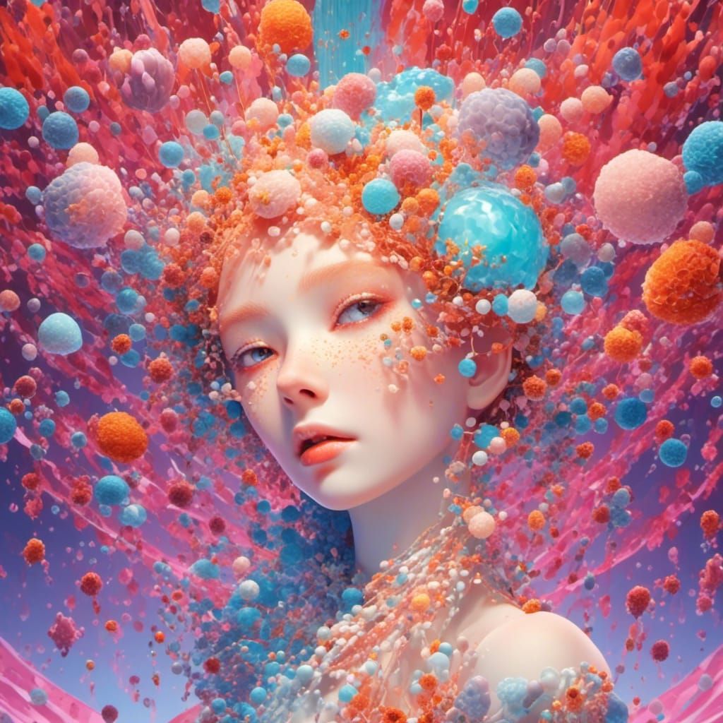 Amoeba Party with Party Hats