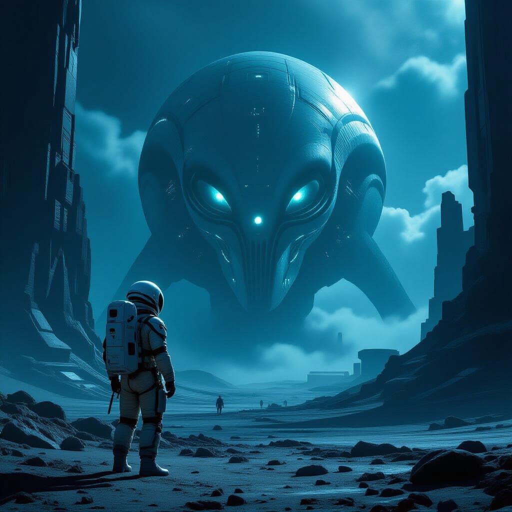 Astronaut Discovers Ancient Alien Market on Desolate Planet