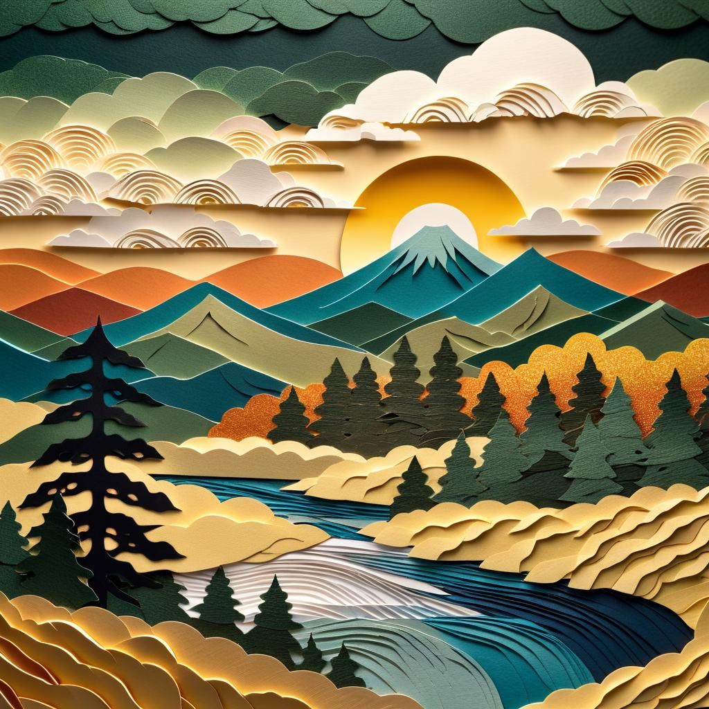 a paper collage