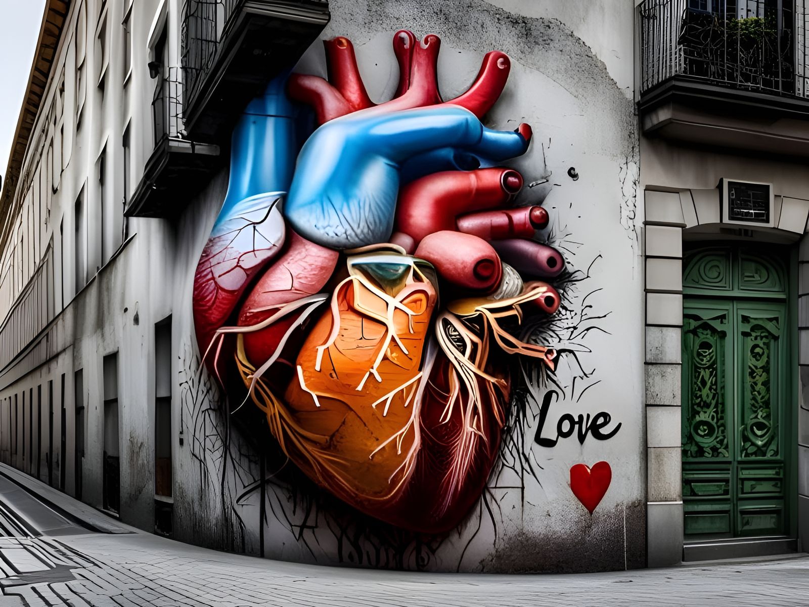 Simple Image of the Word "Love" on Wall