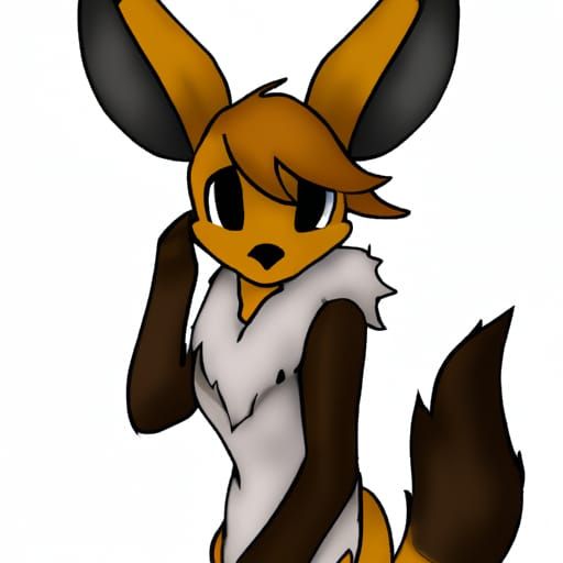 Anthro Eevee Furry Art