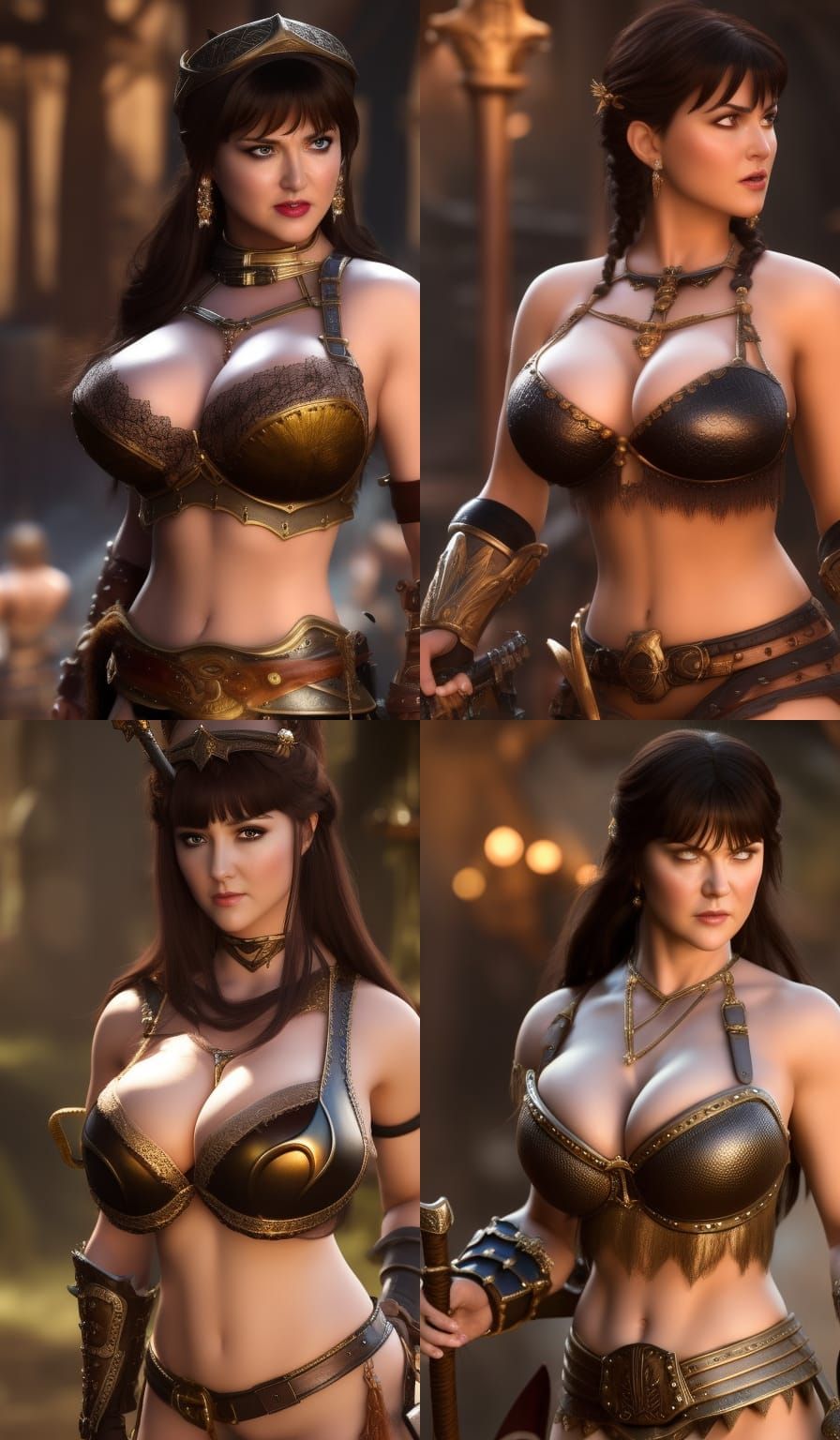 Xena Warrior Princess as Barmaid in Western Style