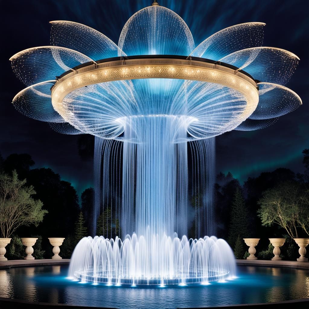 Celestial Symphony Fountain: A Breathtaking Display of Artis...