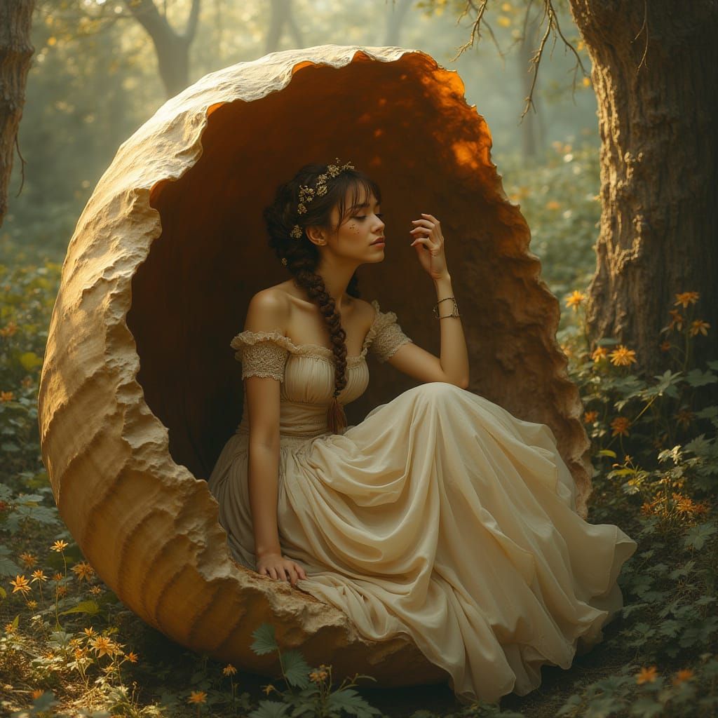 Victorian Maiden in an Enchanted Nutshell