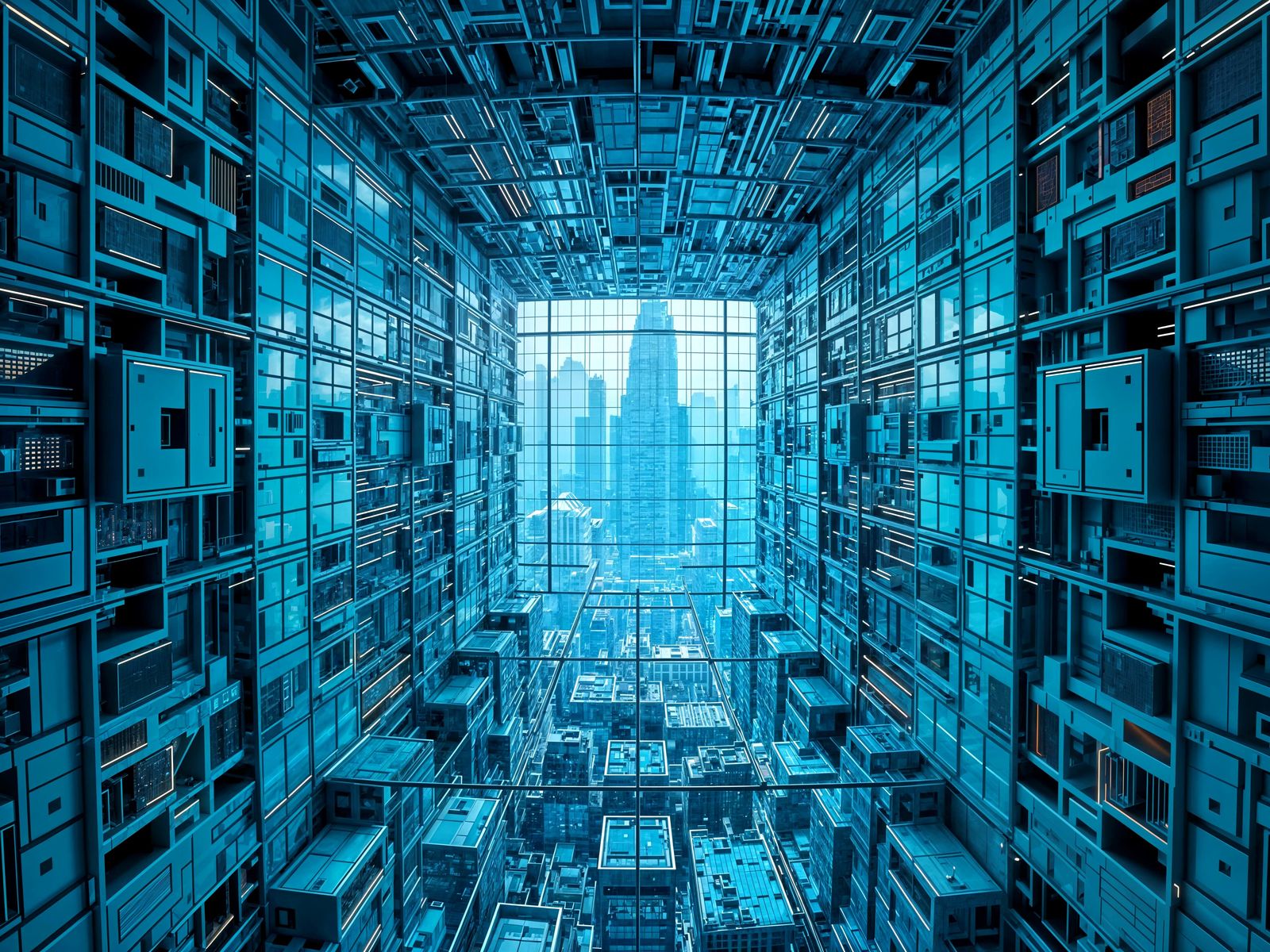 Moiré Cityscape in Perceptual Depth