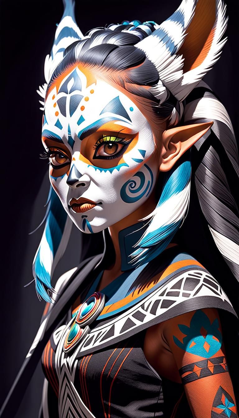 Ahsoka Tano as Día de los Muertos Goddess