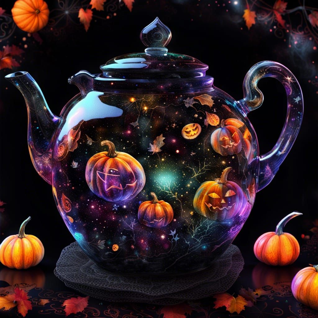 Halloween teapot
