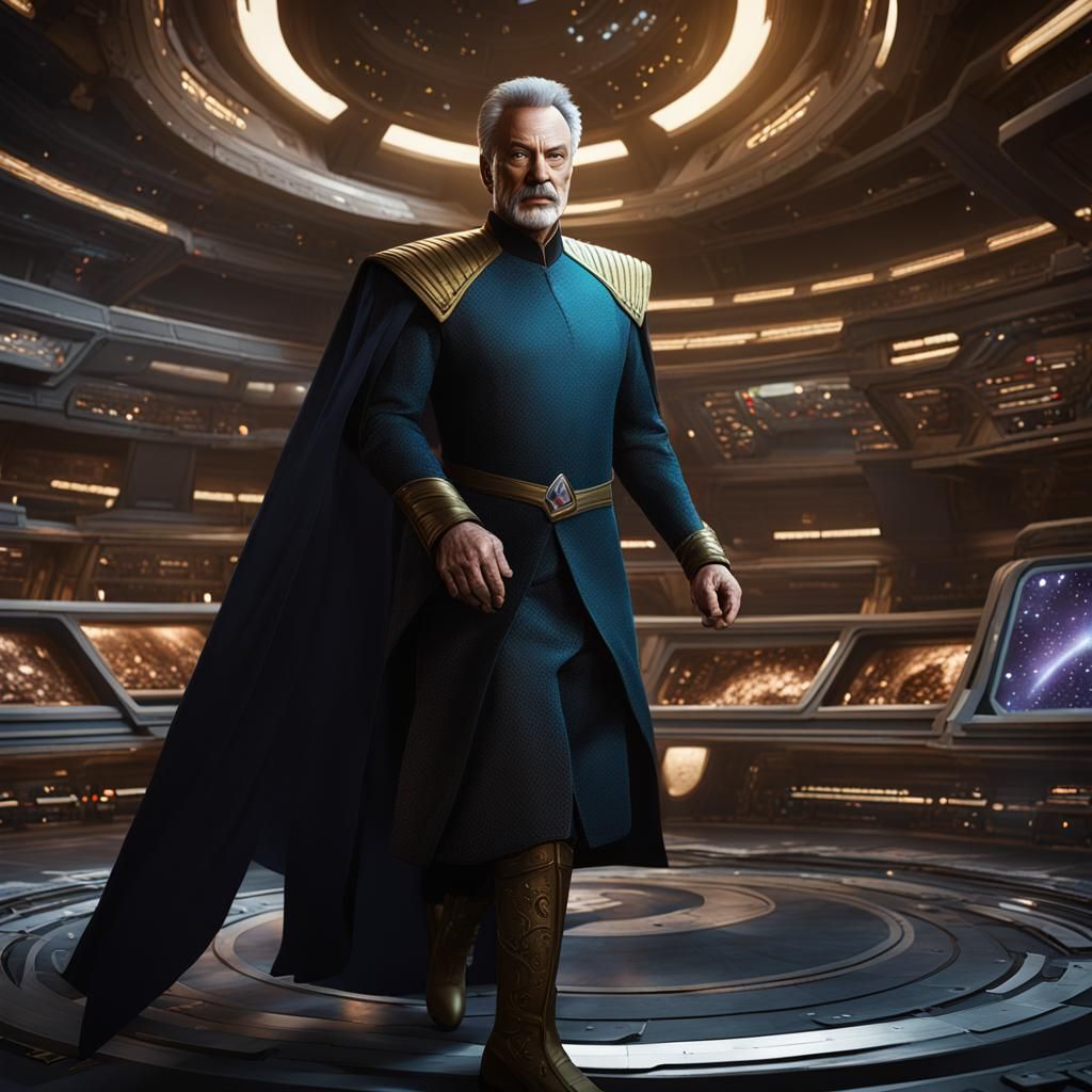 Q Character from Star Trek: Detailed Matte Painting