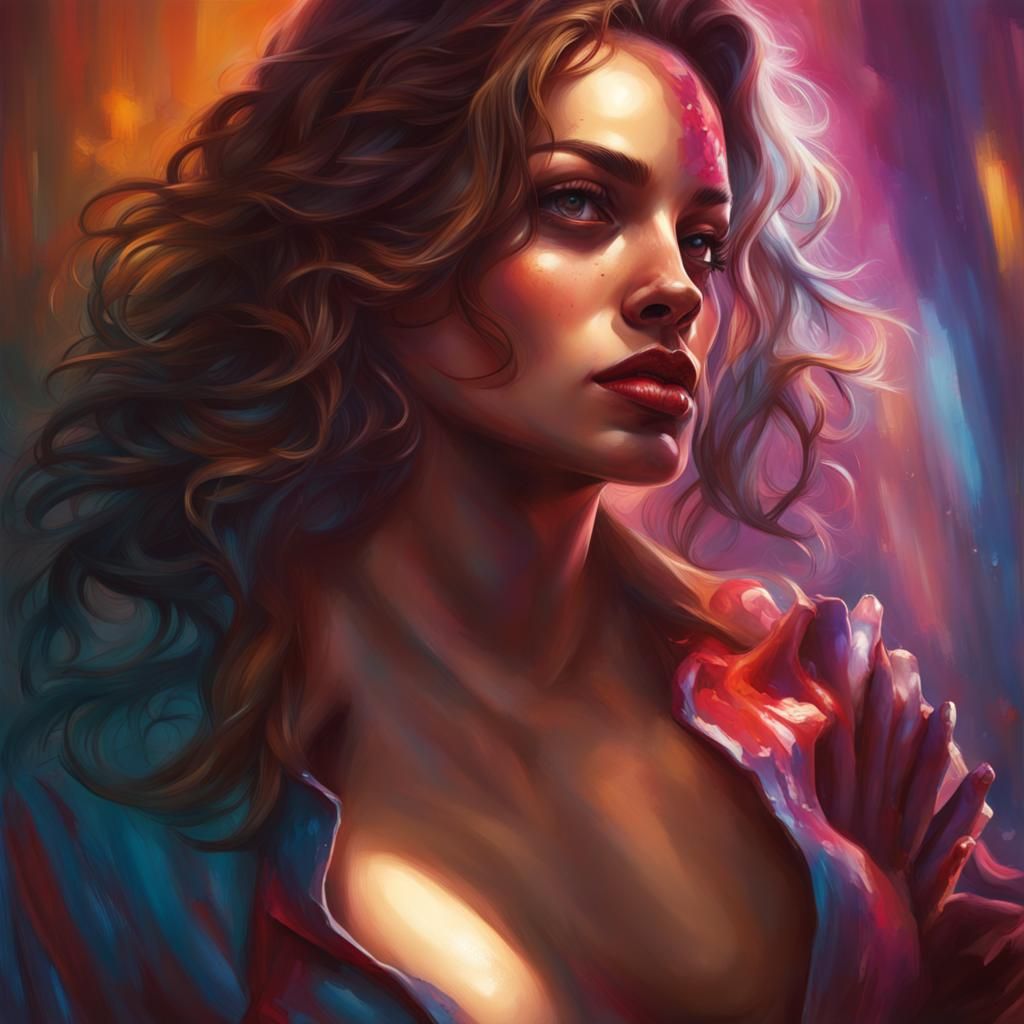 Hyperrealistic Prostitution Concept Art: Second Deadly Sin