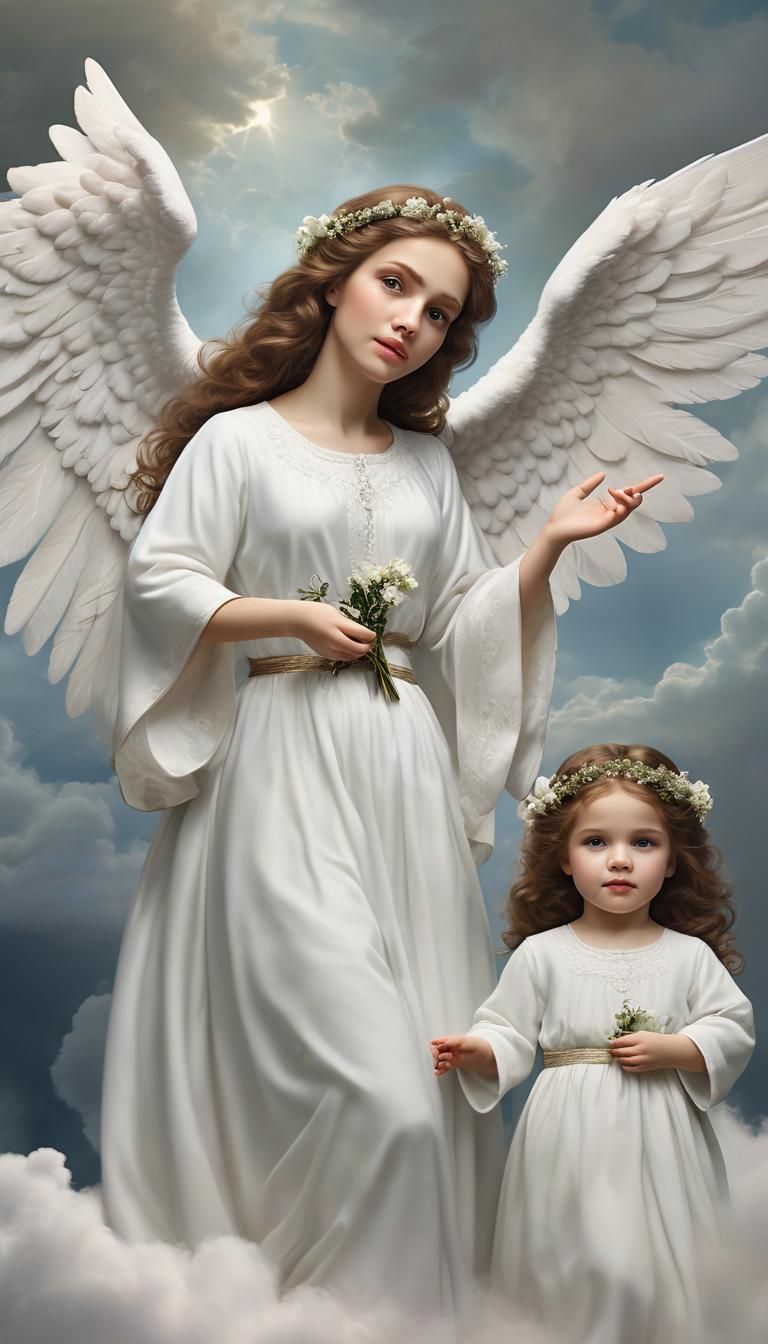 (Three elder sisters watching over us from heaven the toddle...