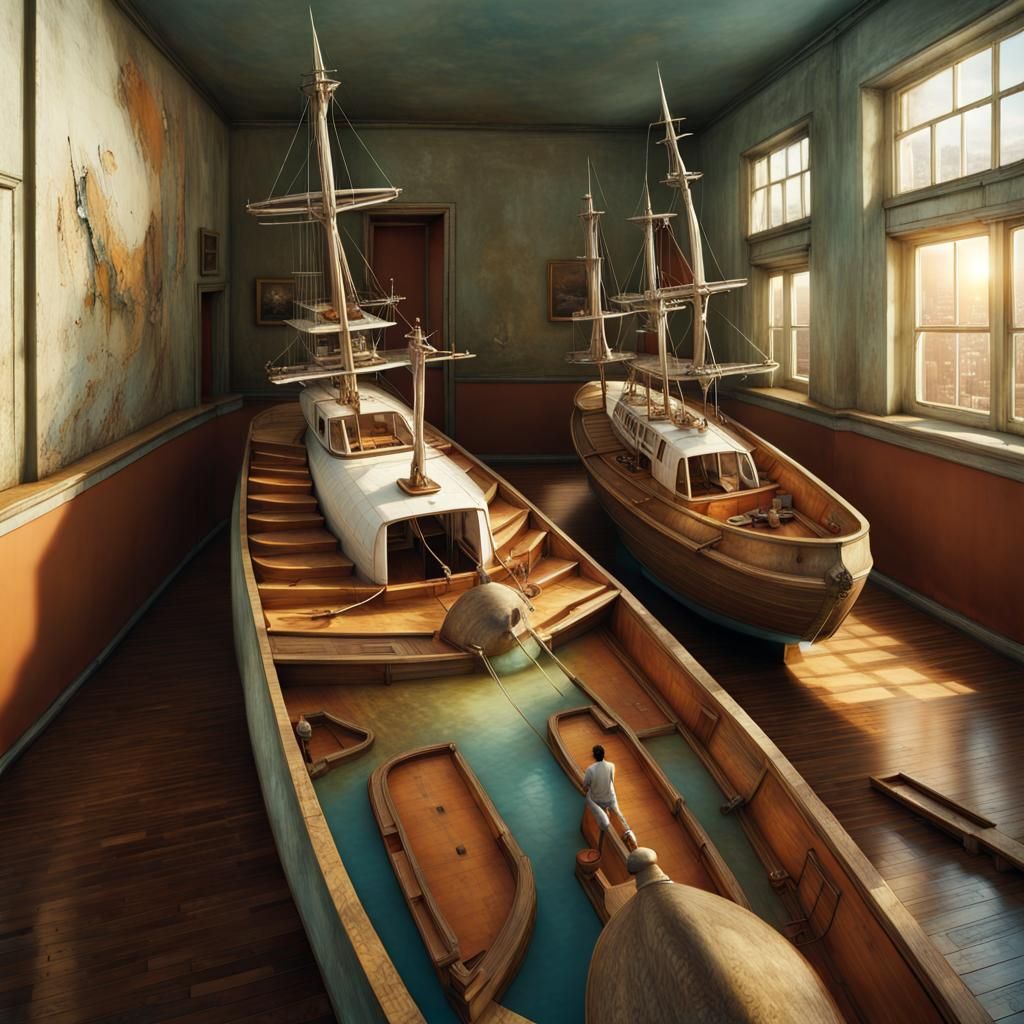 Magical Boats of the Future: Surreal Biological Art