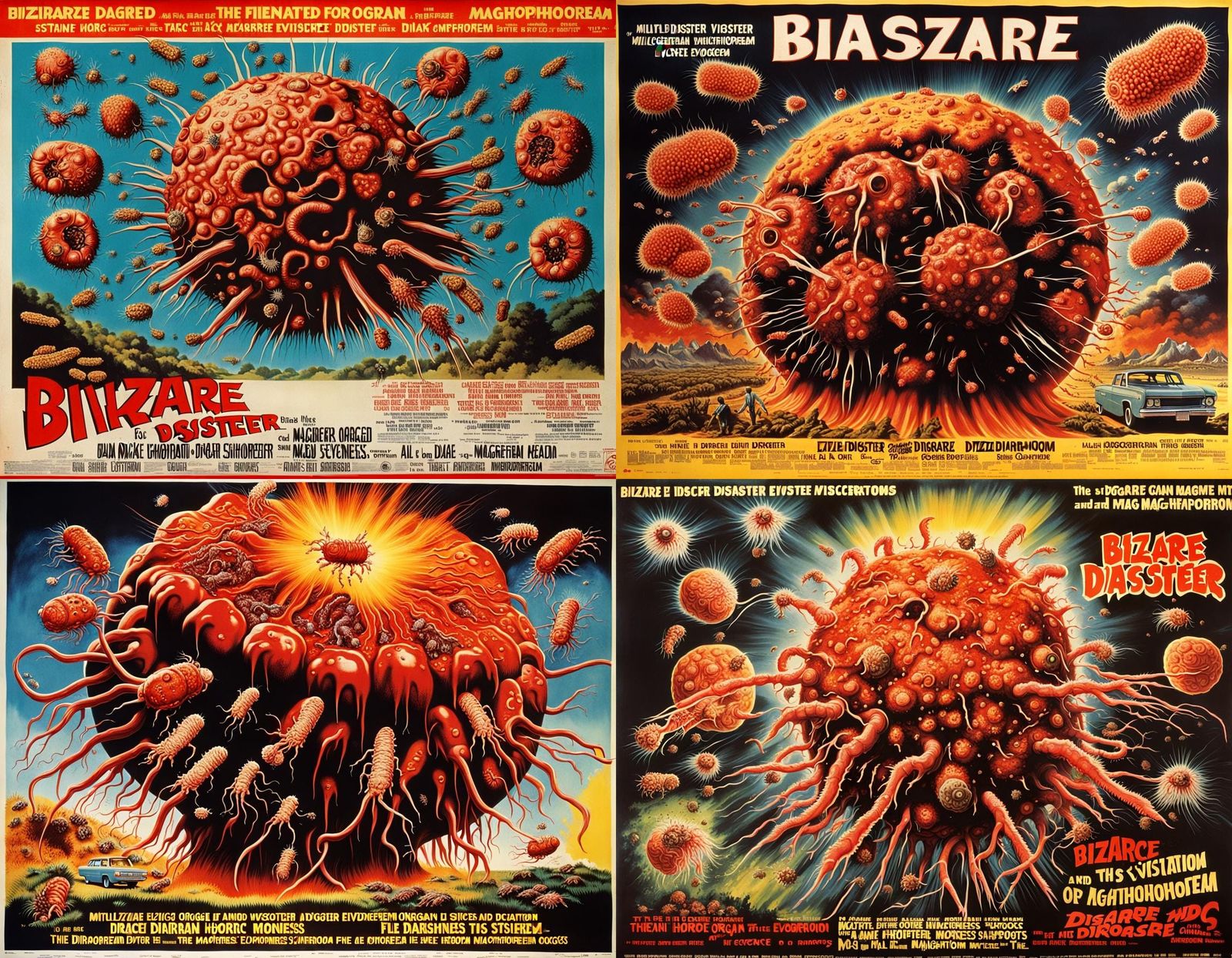 1970s Horror Movie Poster: Evisceration Explosion
