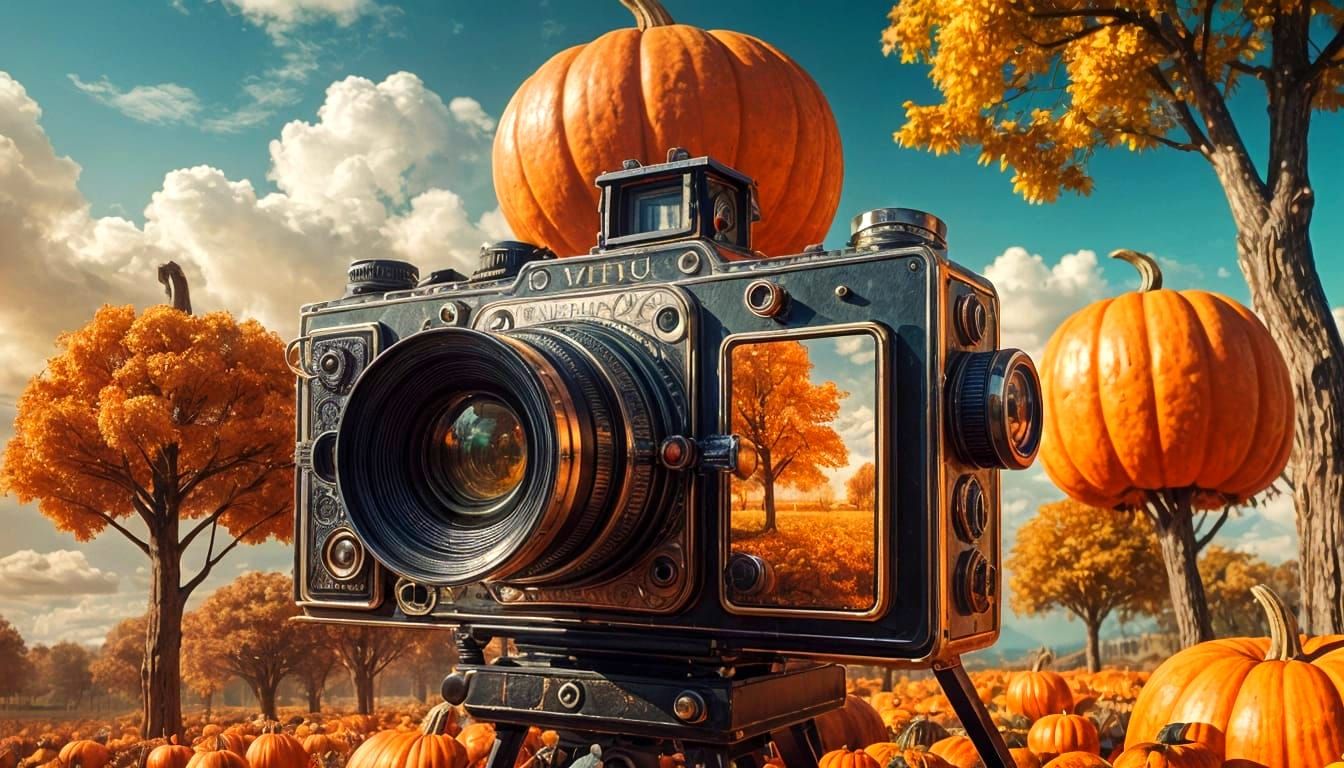 Surreal Autumn Landscape Captured by Antique Camera