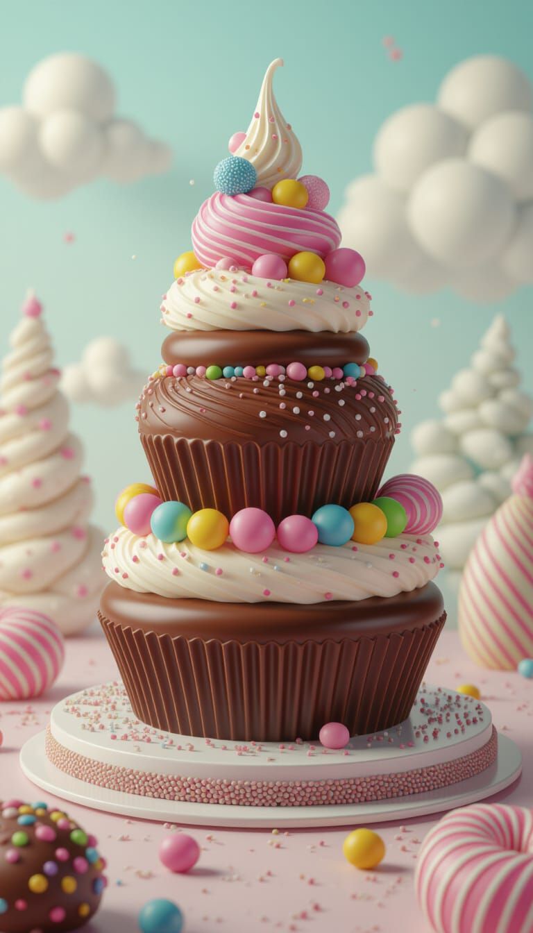 Colorful Candy Sculptures and Chocolate Art