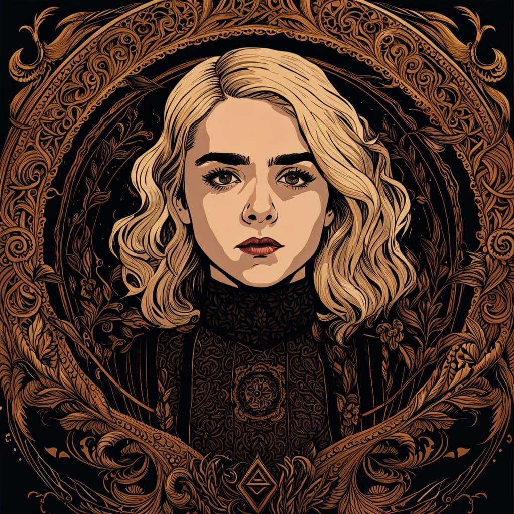 Detailed Portrait of a Witch in Fantasy Art Style