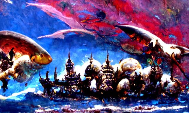 Fantastic Undersea City with Coral Palace