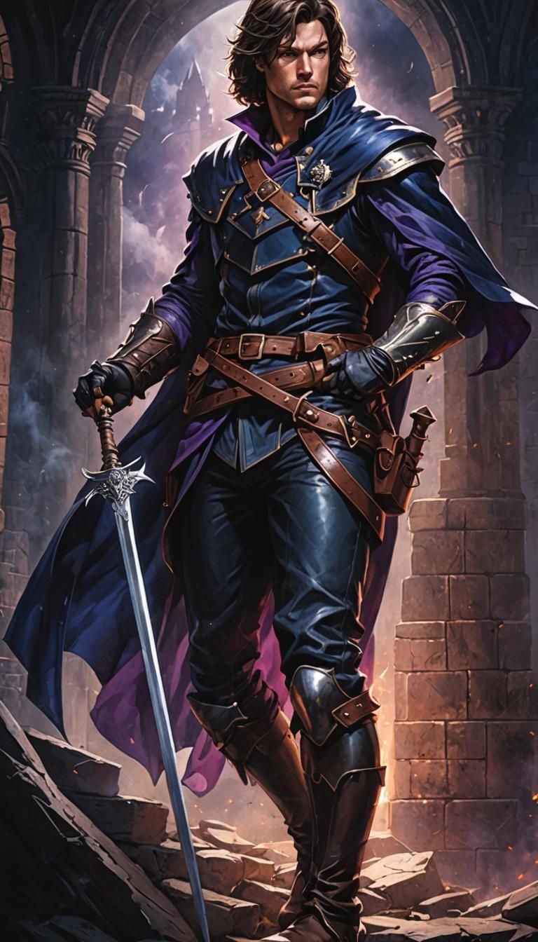 Dark Fantasy Trevor Belmont in Gothic Castle