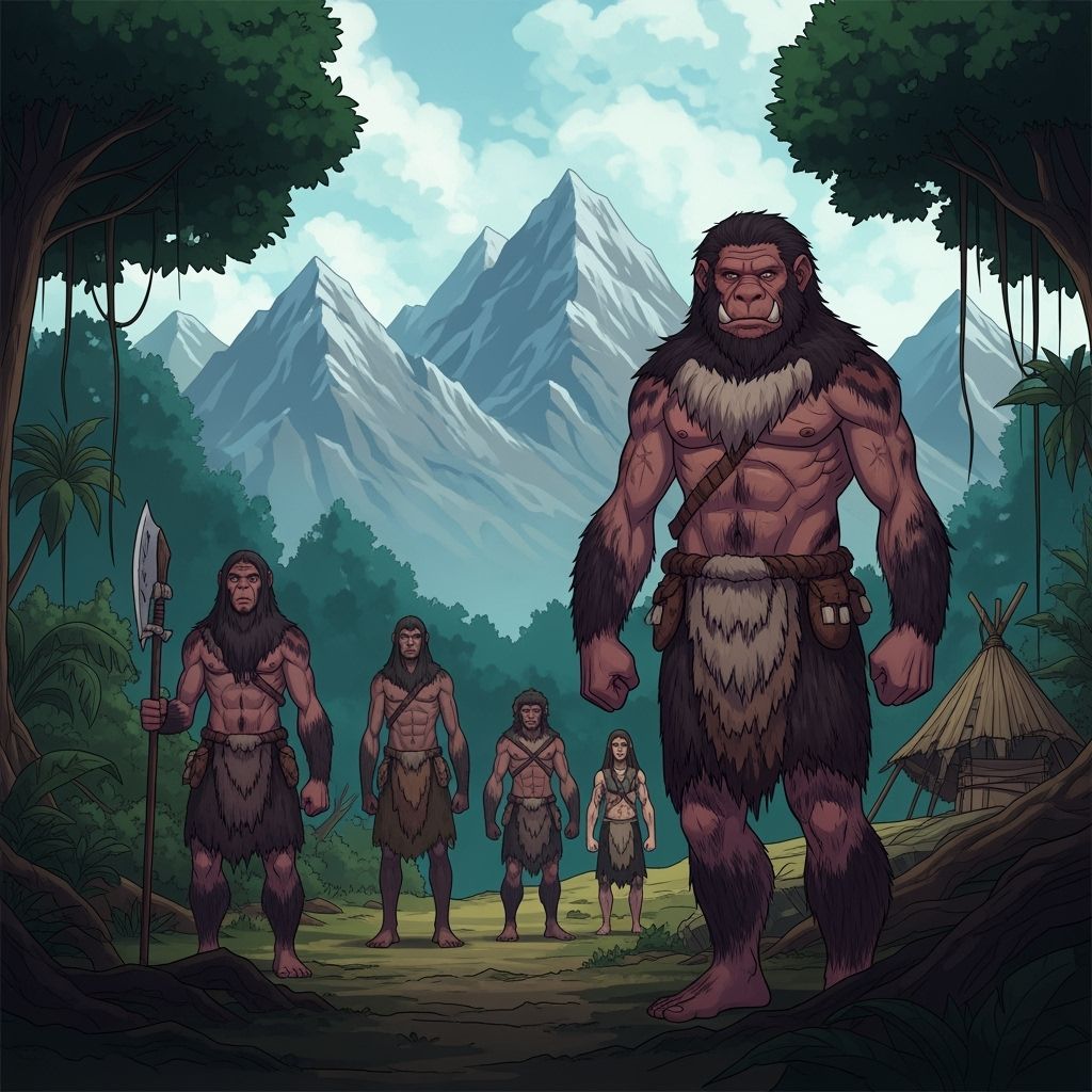 Neanderthal-Hybrid Humans Evolve in Underground World