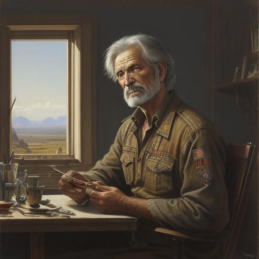 Oil Painting in the Style of James Gurney
