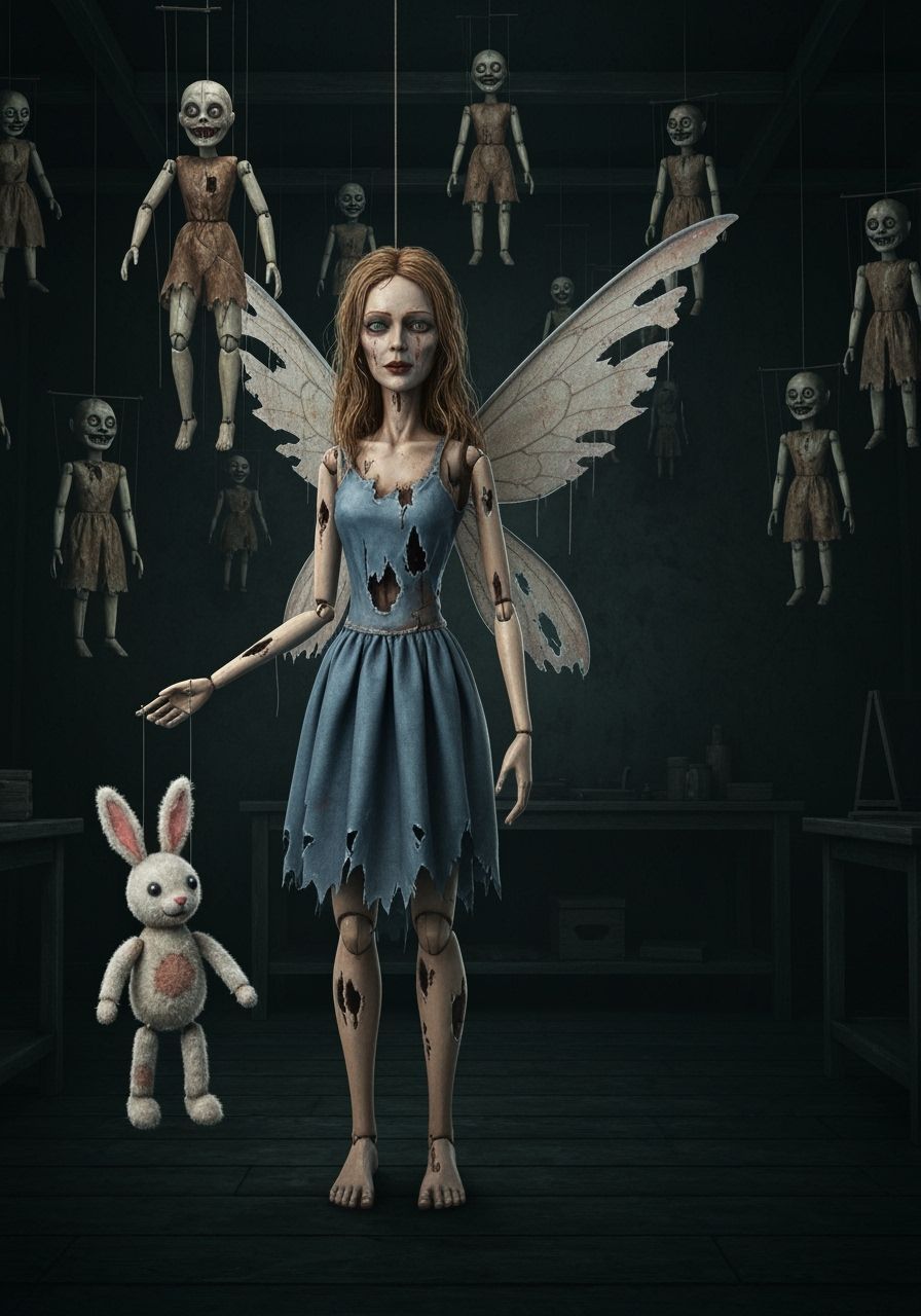 Haunted Fairy Marionette in Decaying Workshop