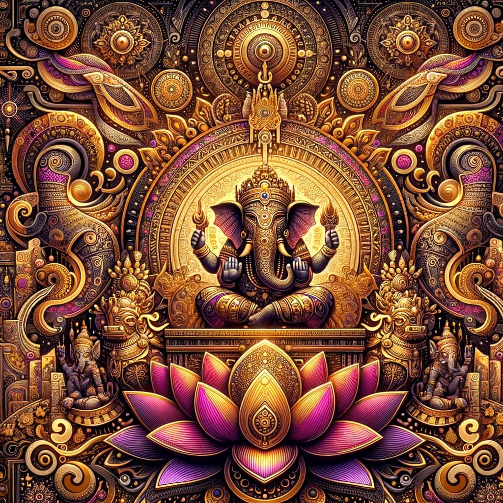 Mesoamerican and Indian Fusion Wallpaper in 8K