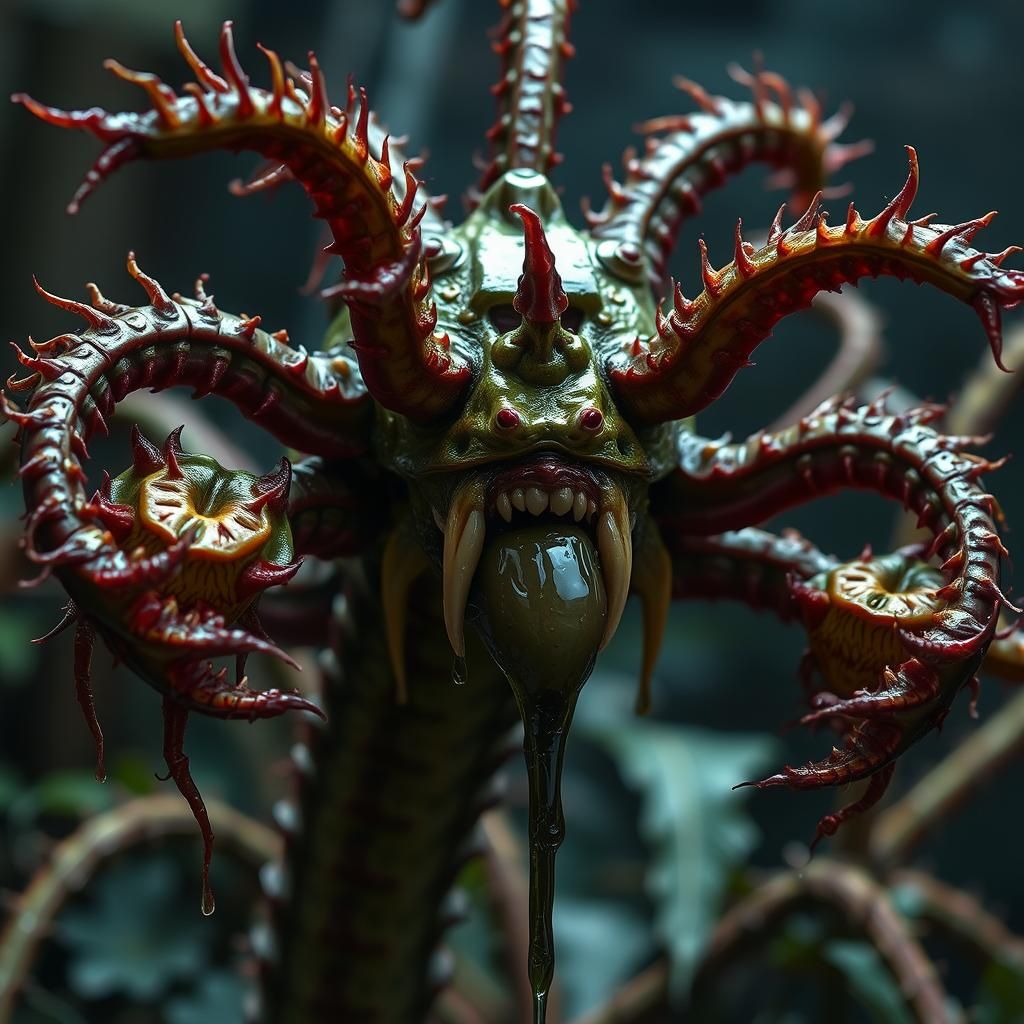 Nurgle Hydra Flytrap Plant Monster in HDR
