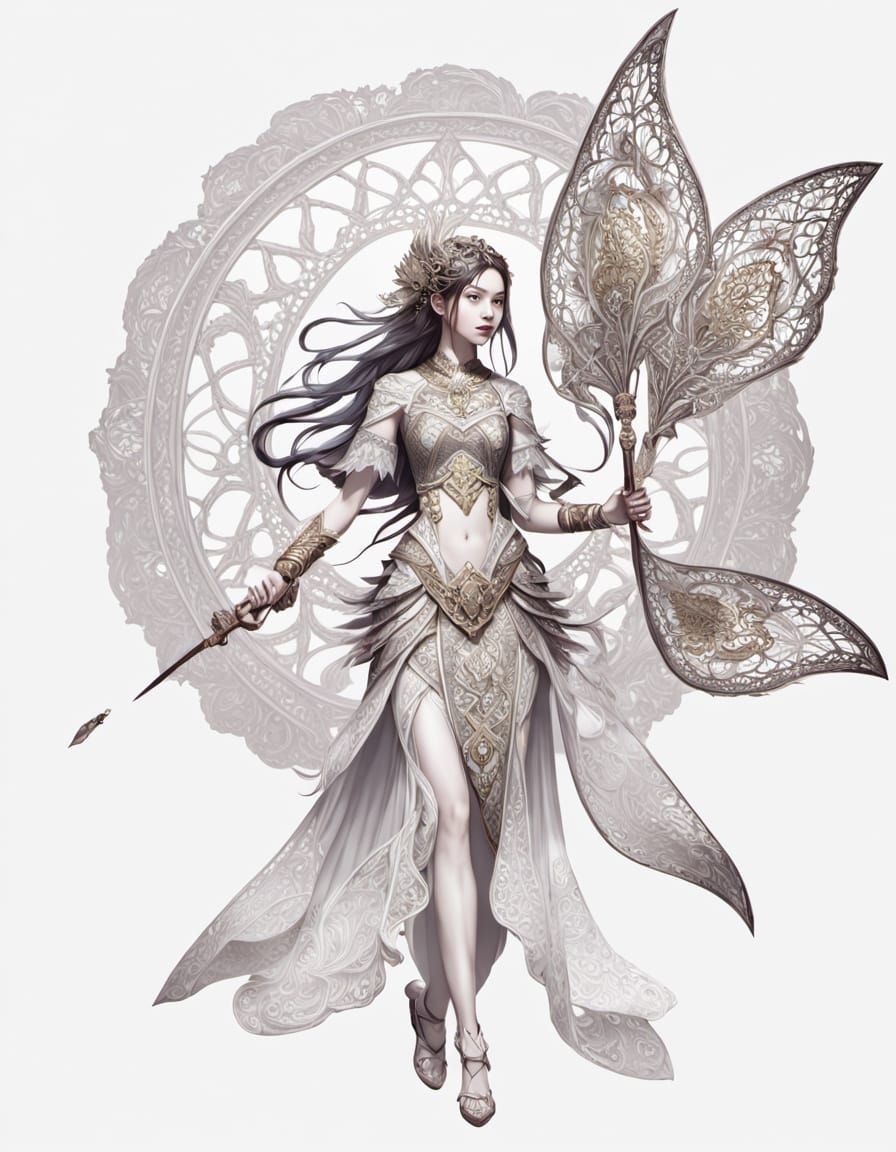 Southeast Asian Goddess in Golden Splendor