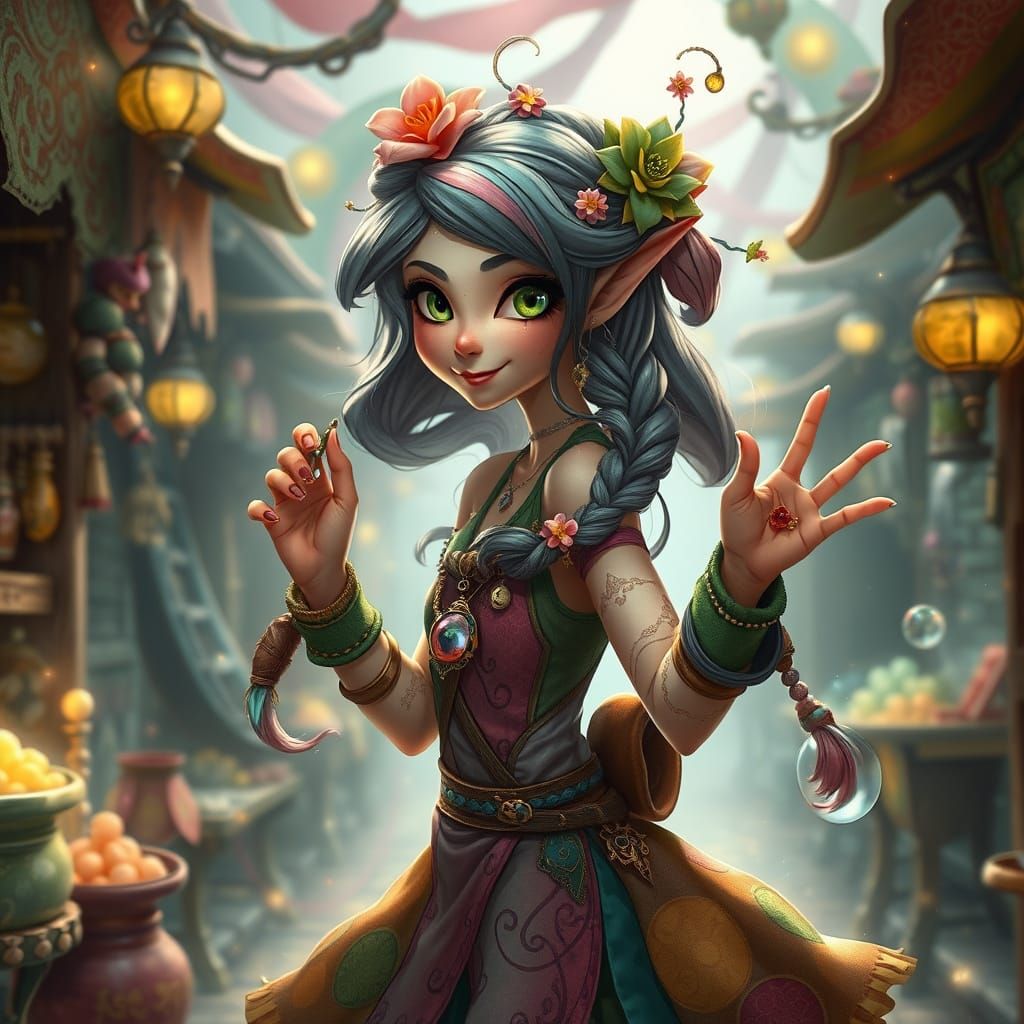 Ethereal Trickster Weaves Reality with Whimsy and Magic