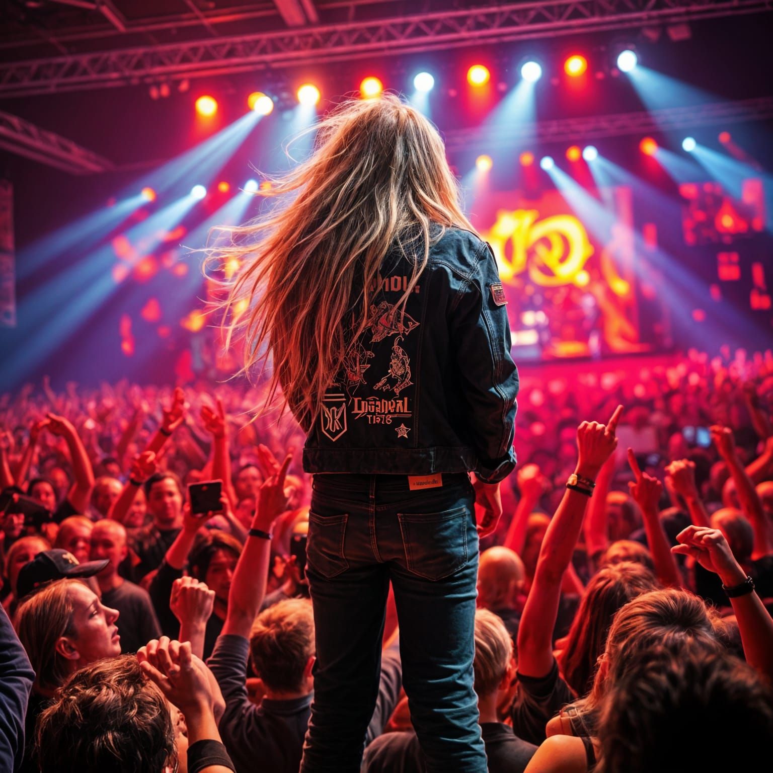 Heavy Metal Concert Scene in 1986 Dio Sacred Heart Tour