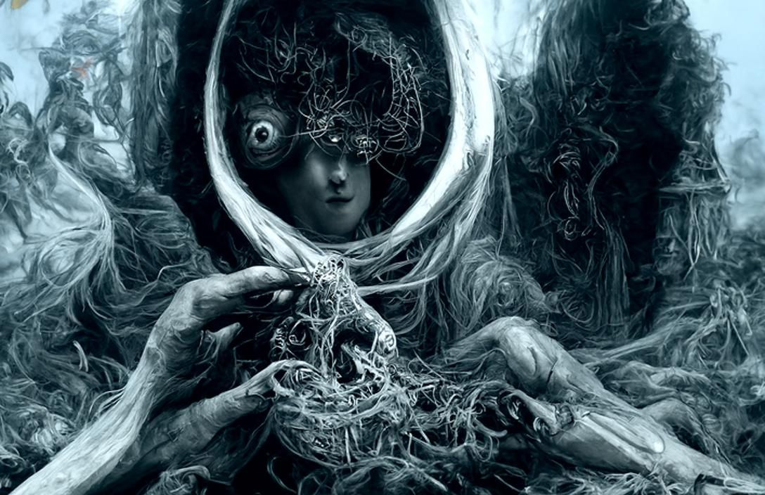 Witch Opens Third Eye in Cel Shading Style