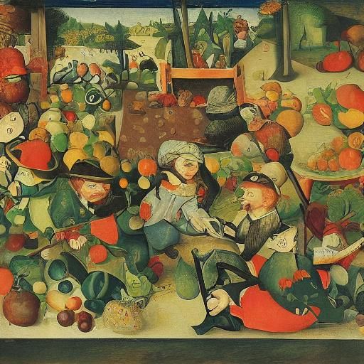 Chibi Fruit Middle Age Recruits, Classical Art Style