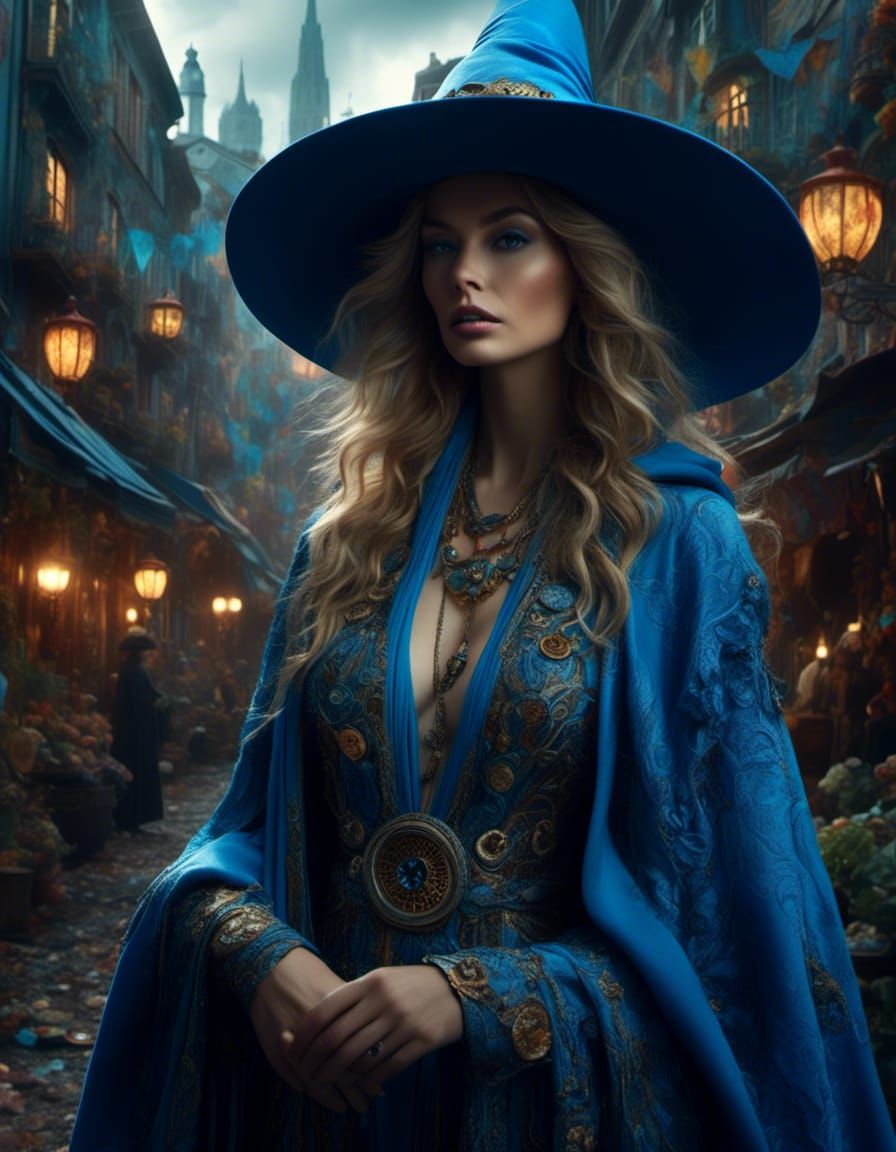 Ranni the Witch in Graffiti Cityscape