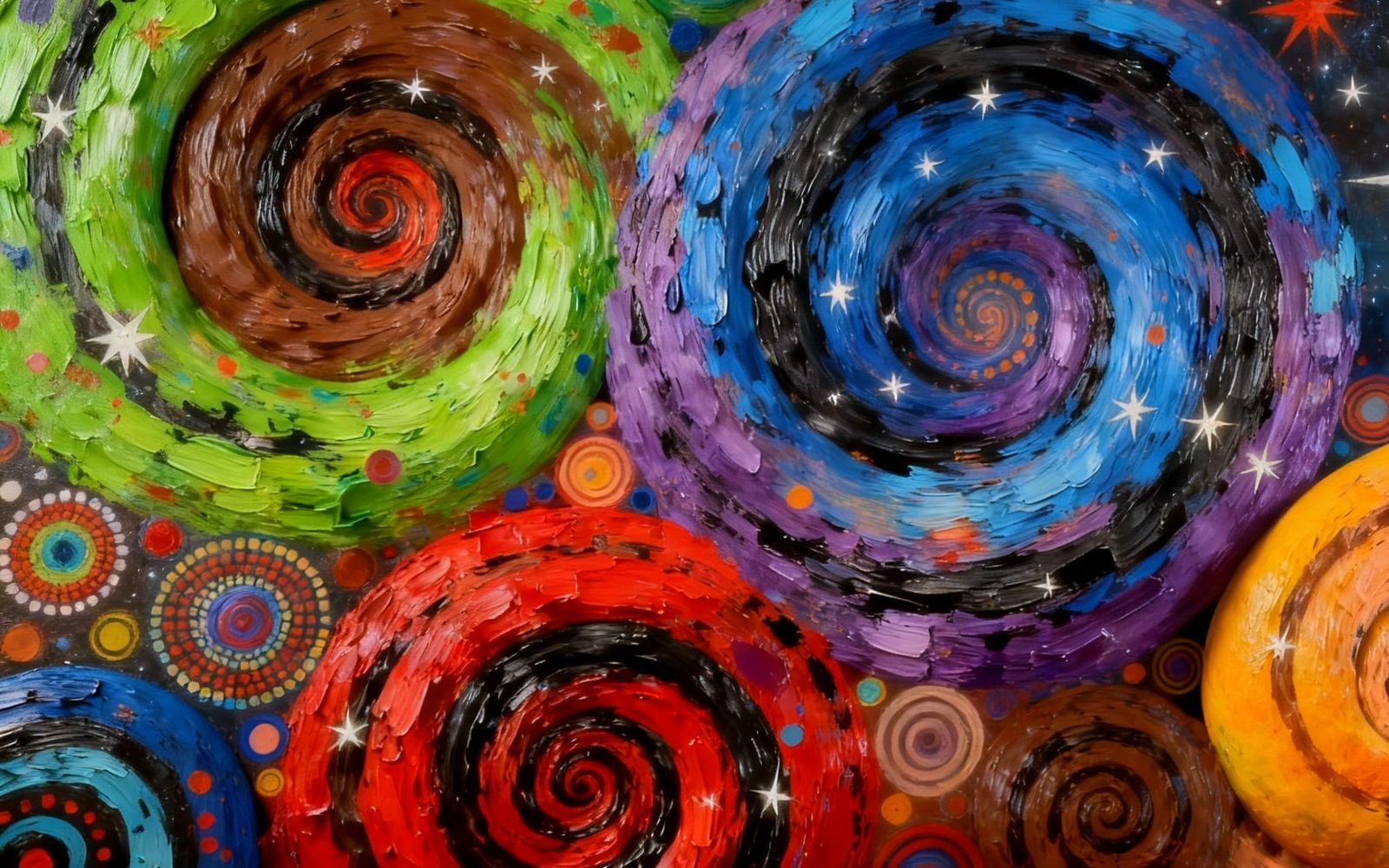 Impasto Painting With Enhanced Color Gradient Brushstrokes