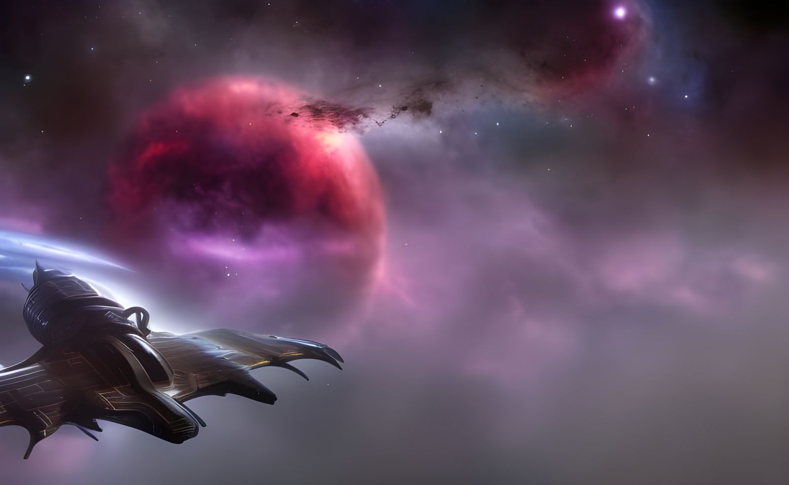 Imperial Scout Ship finds a Hidden Nebula Planet