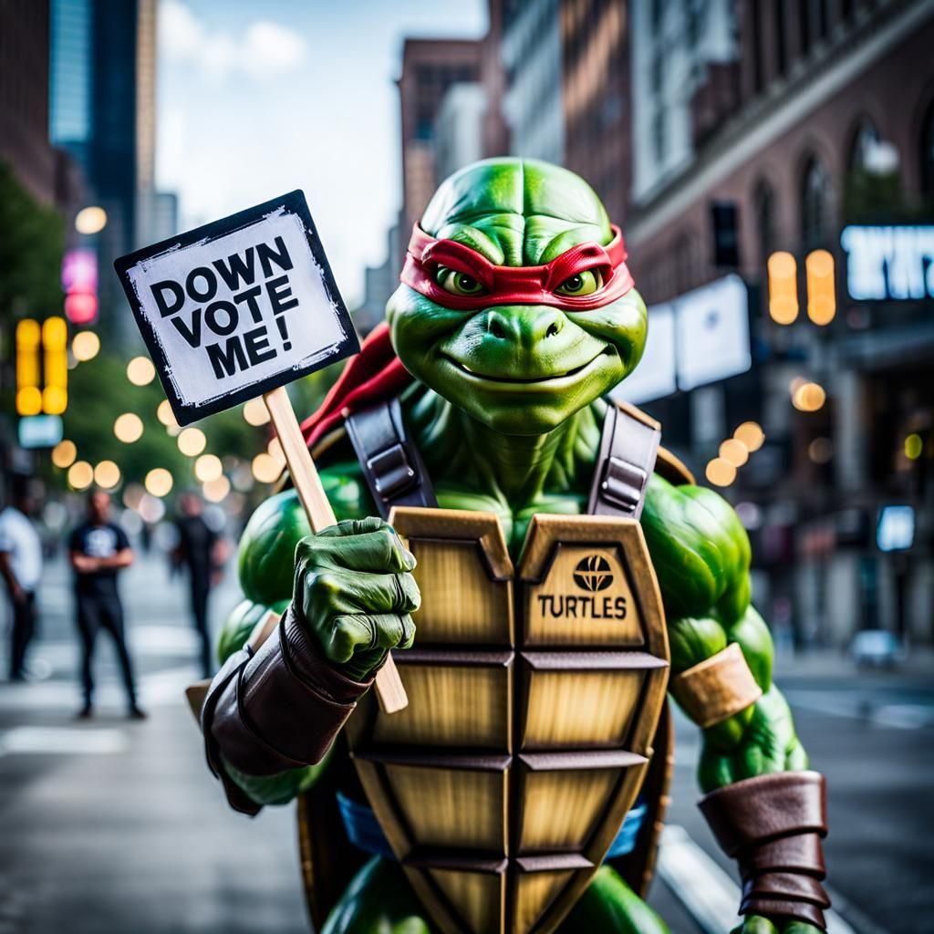 Down Vote Me? So What!!! I LOVE BEING A TURTLE!!!!!!
