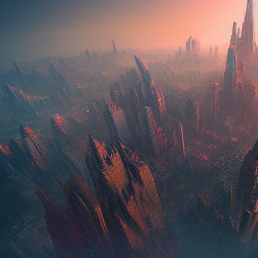 Fantastical Skyscraper Concept Art in Unreal Engine 5