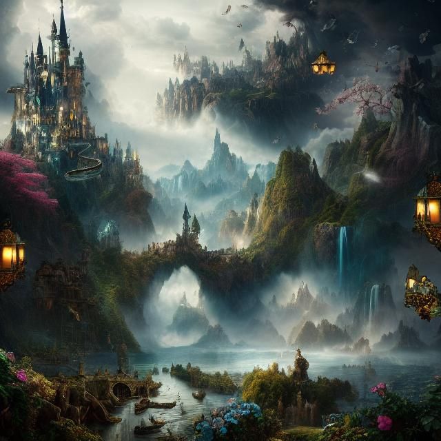 Epic Wonderland: Cinematic Digital Matte Painting